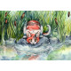 Print - Cat at a Pond